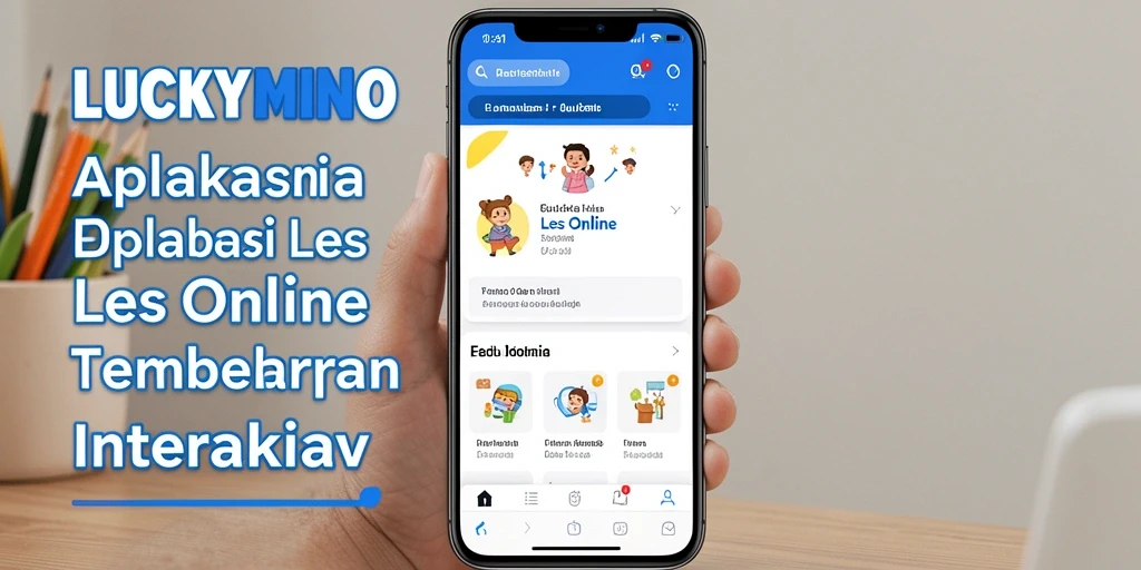 Antarmuka aplikasi LUCKYMINO yang intuitif dan menarik.