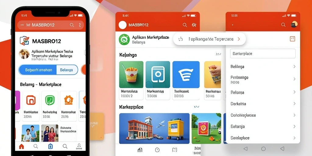 Tampilan antarmuka user-friendly MASBRO12 untuk pengalaman berbelanja yang optimal.