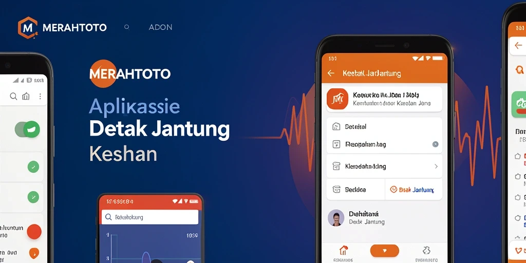 Antarmuka MERAHTOTO menampilkan grafik detak jantung yang informatif.