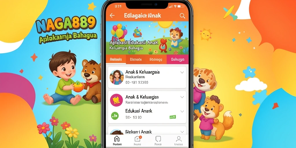 Antarmuka NAGA889 yang ramah anak untuk belajar yang menyenangkan.
