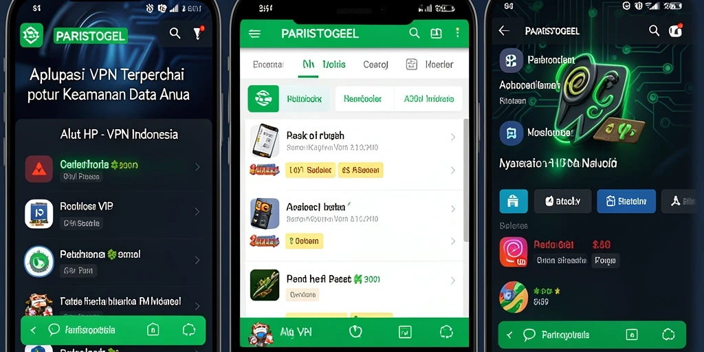 Antarmuka aplikasi PARISTOGEL yang sederhana dan menarik.