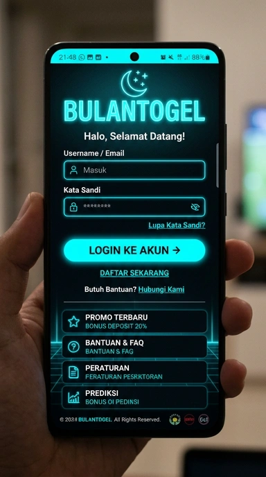 Cara Login Akun bulantogel untuk Pengguna Android